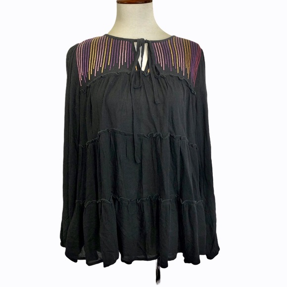 Savannah Jane Tops - Savannah Jane Embroidered Tunic S